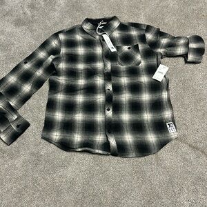Boys flannel button up Joes size 14-16